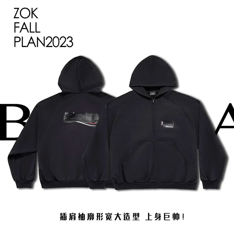 zok/ 발렌시아가 남성 오버핏 후드