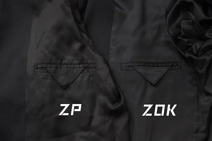 ZOK / 프라다 슈프 자켓 , 어깨 패드 트리밍 하이 커스텀 슈트
