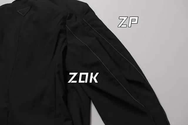 ZOK / 프라다 슈프 자켓 , 어깨 패드 트리밍 하이 커스텀 슈트