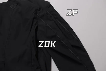 ZOK / 프라다 슈프 자켓 , 어깨 패드 트리밍 하이 커스텀 슈트