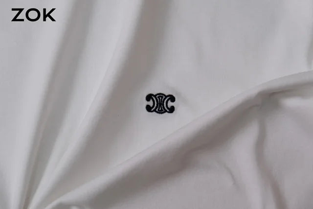 ZOK / 셀린느 반팔티 ,  CEL 개선문 클래식 자수 로고 티셔츠