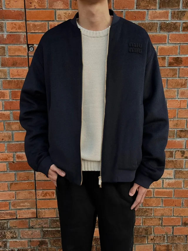 gw /미우미우 남여 울 클립 면 재킷