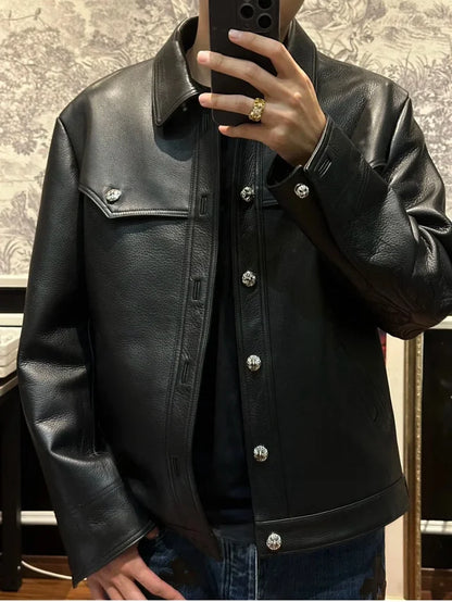 gw /크롬하츠 남성 가죽 코트