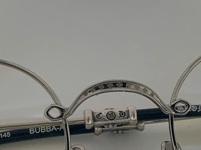 블랙하트 / 흑심 크롬하츠 안경테 부바A ,  925 실버 광택 안경 부바-a
