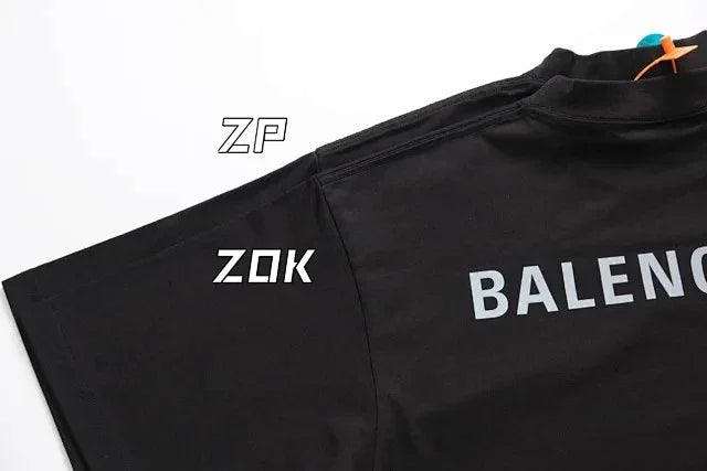 ZOK / 발렌시아가 반팔티 , 전후 로고3M 반사프린트
