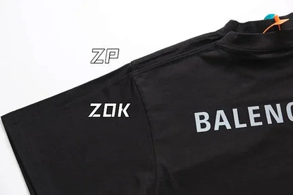 ZOK / 발렌시아가 반팔티 , 전후 로고3M 반사프린트