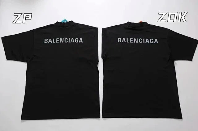 ZOK / 발렌시아가 반팔티 ,  BAL전후 로고3M 반사프린트