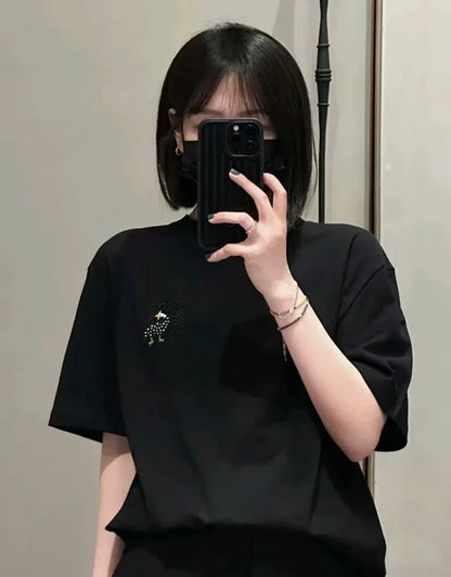 ZOK / 로에베 반팔티 , 제휴 후지타 자수 로고