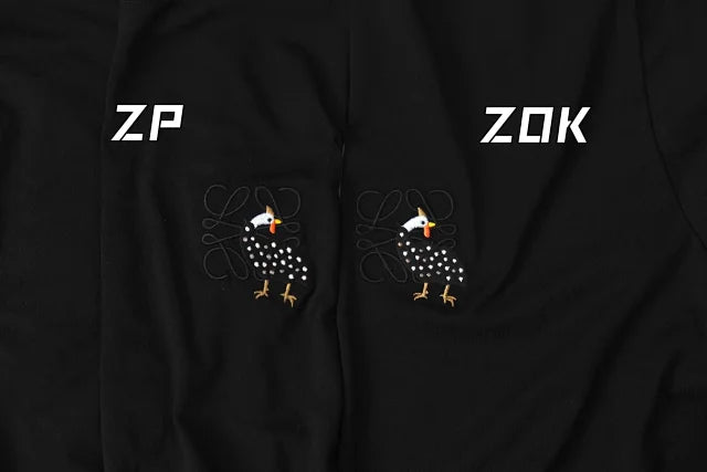 ZOK / 로에베 반팔티 , 제휴 후지타 자수 로고