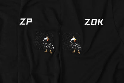 ZOK / 로에베 반팔티 , 제휴 후지타 자수 로고