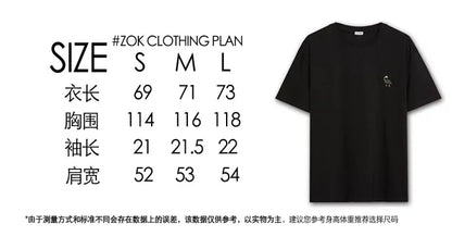 ZOK / 로에베 반팔티 , 제휴 후지타 자수 로고