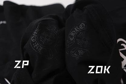 ZOK / 크롬하츠 반팔티 ,  등판 말발굽 프린트 로고