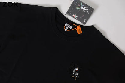 ZOK / 로에베 반팔티 , 제휴 후지타 자수 로고