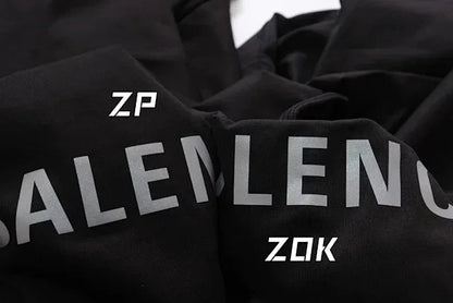 ZOK / 발렌시아가 반팔티 ,  BAL전후 로고3M 반사프린트