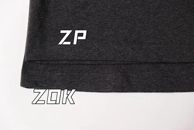 ZOK / 로에베 반팔티 , 로고 자수 차콜그레이