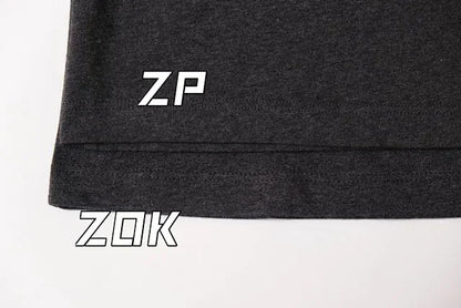 ZOK / 로에베 반팔티 , 로고 자수 차콜그레이