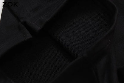 ZOK / 로에베 반팔티 , 로고 자수 차콜그레이