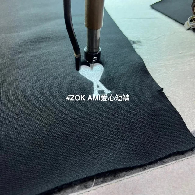 ZOK / 로에베 반팔티 , 로고 자수 차콜그레이