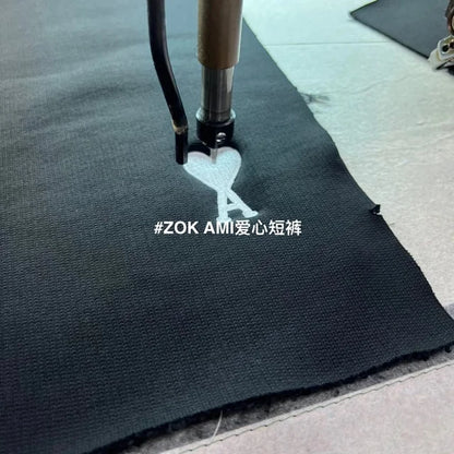 ZOK / 로에베 반팔티 , 로고 자수 차콜그레이