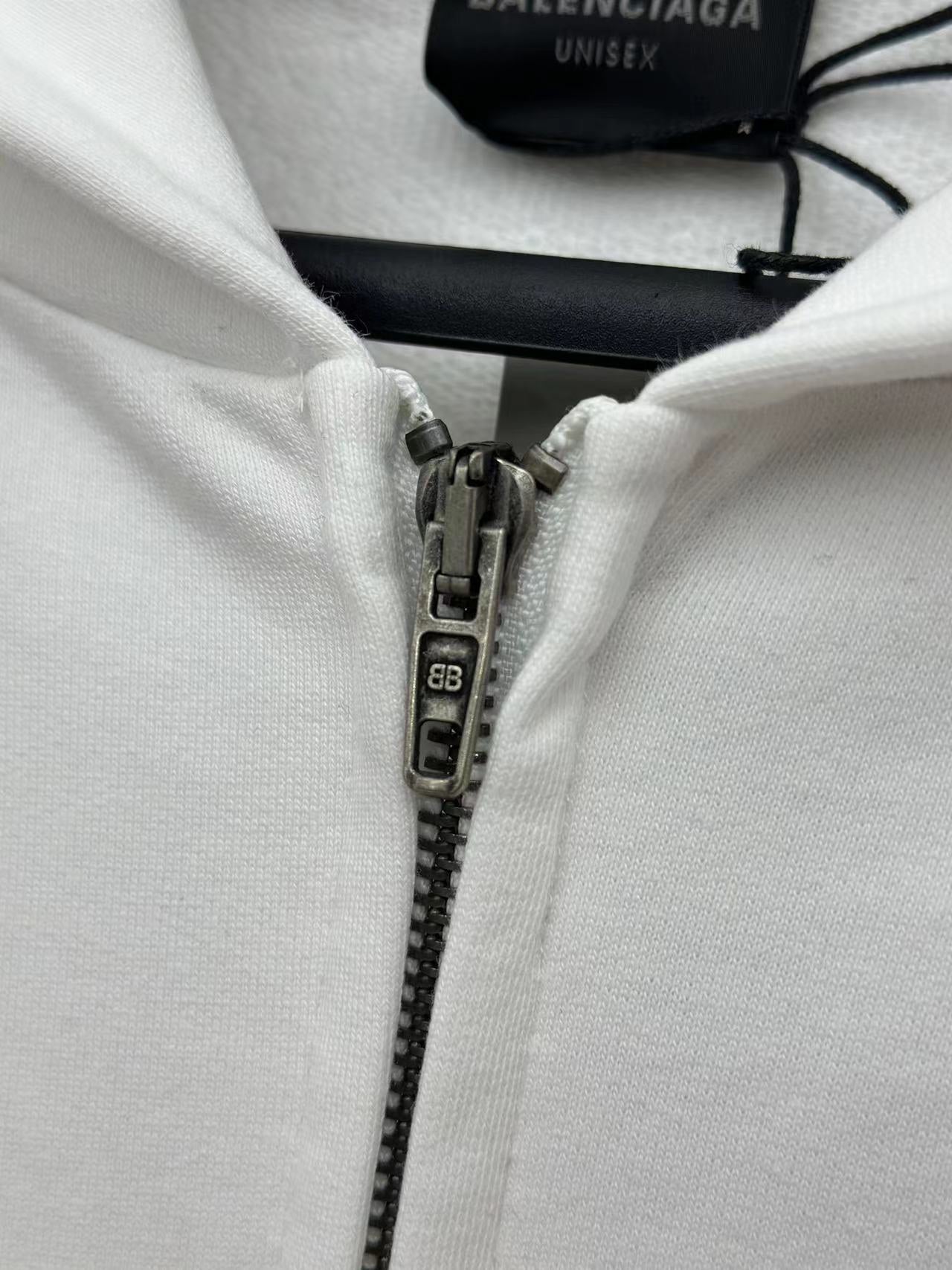 체인2호 / Balenciag*/BLCG 파리24 신제품 PARIS SOCCER HOODIE 미디엄 지퍼 후드 후드