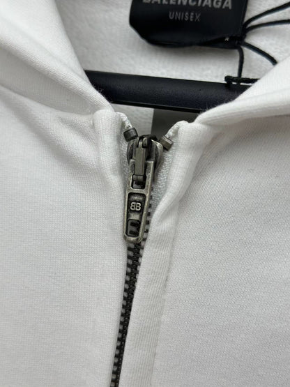 체인2호 / Balenciag*/BLCG 파리24 신제품 PARIS SOCCER HOODIE 미디엄 지퍼 후드 후드