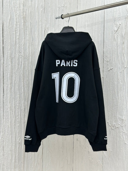 체인2호 / Balenciag*/BLCG 파리24 신제품 PARIS SOCCER HOODIE 미디엄 지퍼 후드 후드