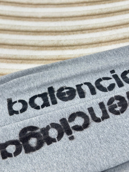 체인2호 /Balenciag*/파리 BLCG24fw 새로운 프린트 손으로 그린 낙서 연마 합색 후드 긴 소매