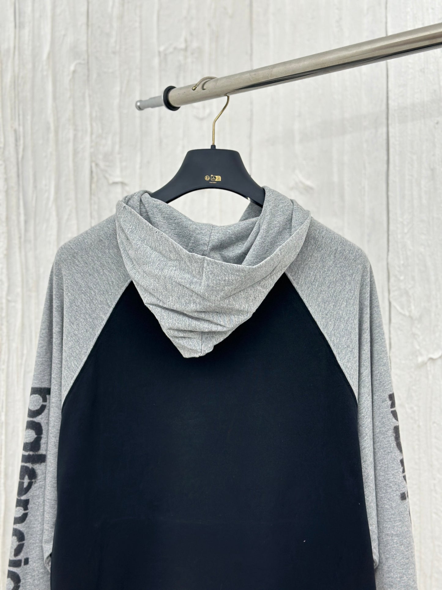 체인2호 /Balenciag*/파리 BLCG24fw 새로운 프린트 손으로 그린 낙서 연마 합색 후드 긴 소매
