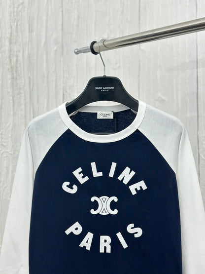 체인2호 /Celin*/셀린24 신상품 스티커 자수 자모 긴팔