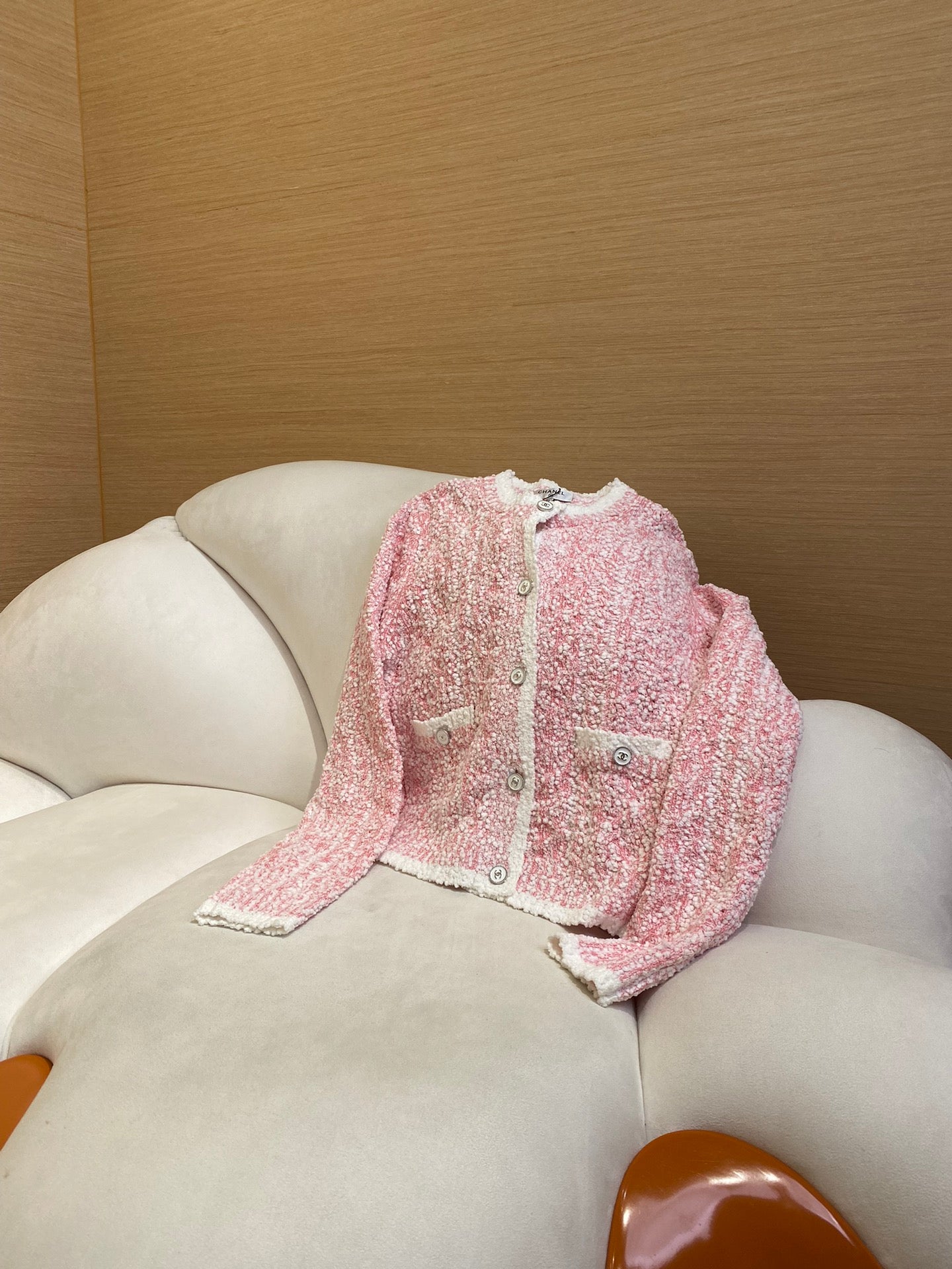 체인2호 /CHANEL 샤넬 자카드 카디건 코트