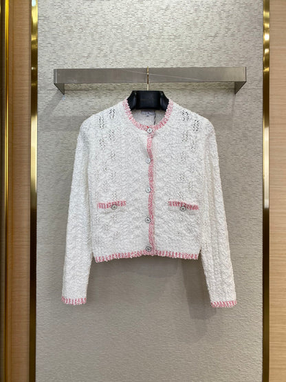 체인2호 /CHANEL 샤넬 자카드 카디건 코트