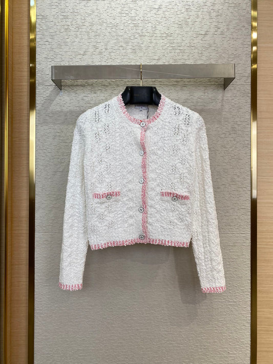 체인2호 /CHANEL 샤넬 자카드 카디건 코트
