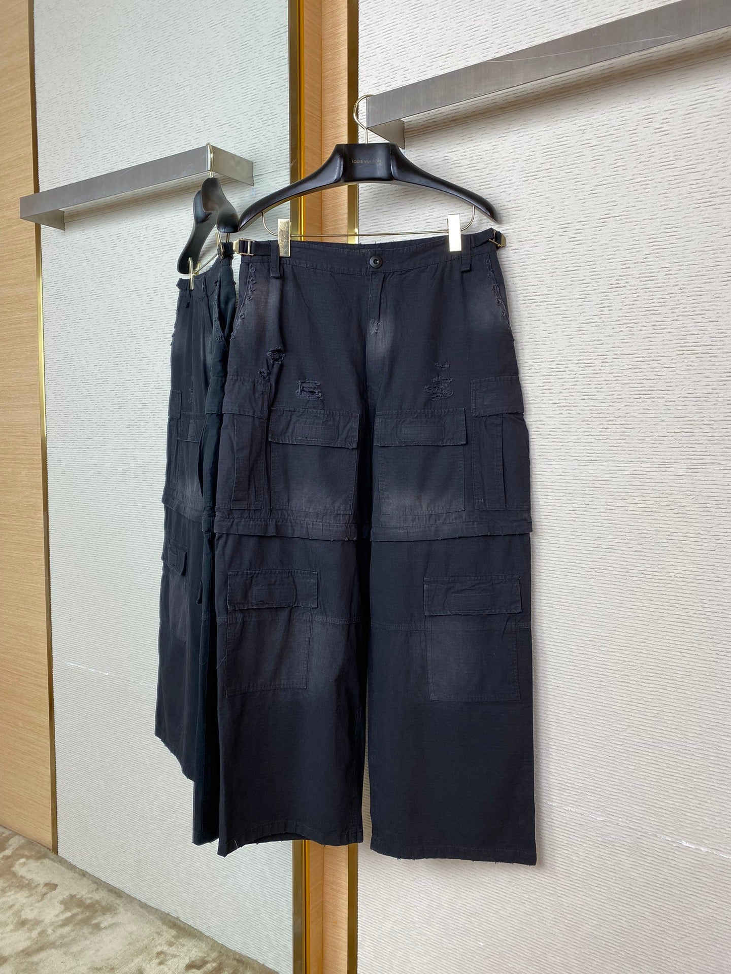 체인2호 / 발렌시아가 조립 작업복 긴 바지