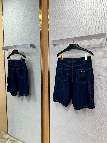 체인2호 /프라다 삼각 데님 팬츠
