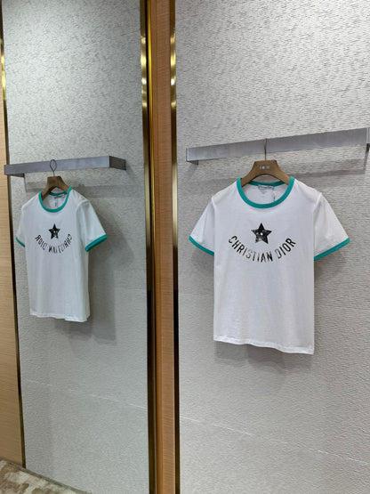 체인2호 /디올 펜타포트 프린트 반팔 티셔츠