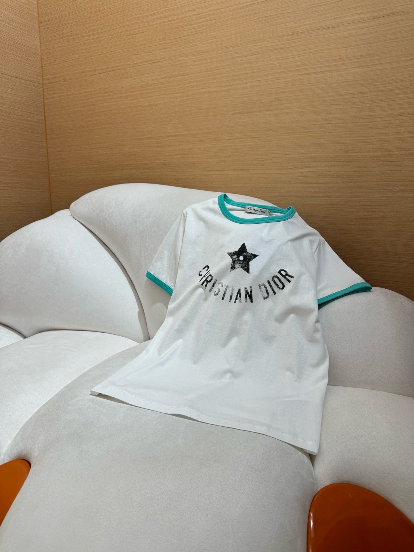 체인2호 /디올 펜타포트 프린트 반팔 티셔츠