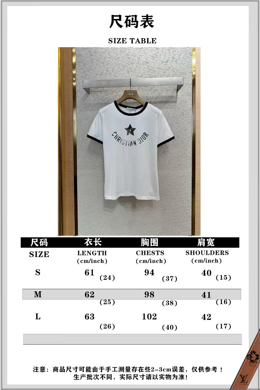체인2호 / 디올 펜타포트 프린트 반팔 티셔츠