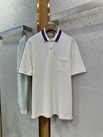 체인2호 / 구찌 장식 칼라 폴로 셔츠