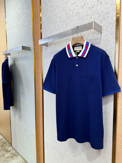 체인2호 /구찌 장식 칼라 폴로 셔츠