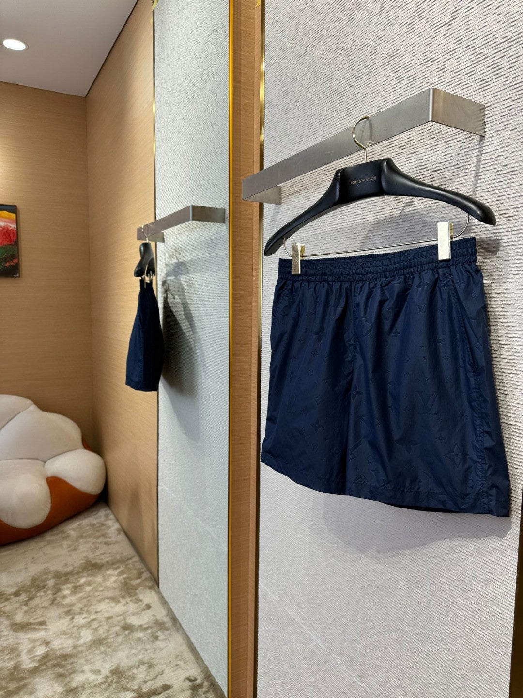 체인2호 /LV 다크 자카드 비치 팬츠