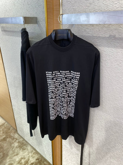 체인2호 / Rick Owens 다크룩 프린트 반팔 티셔츠