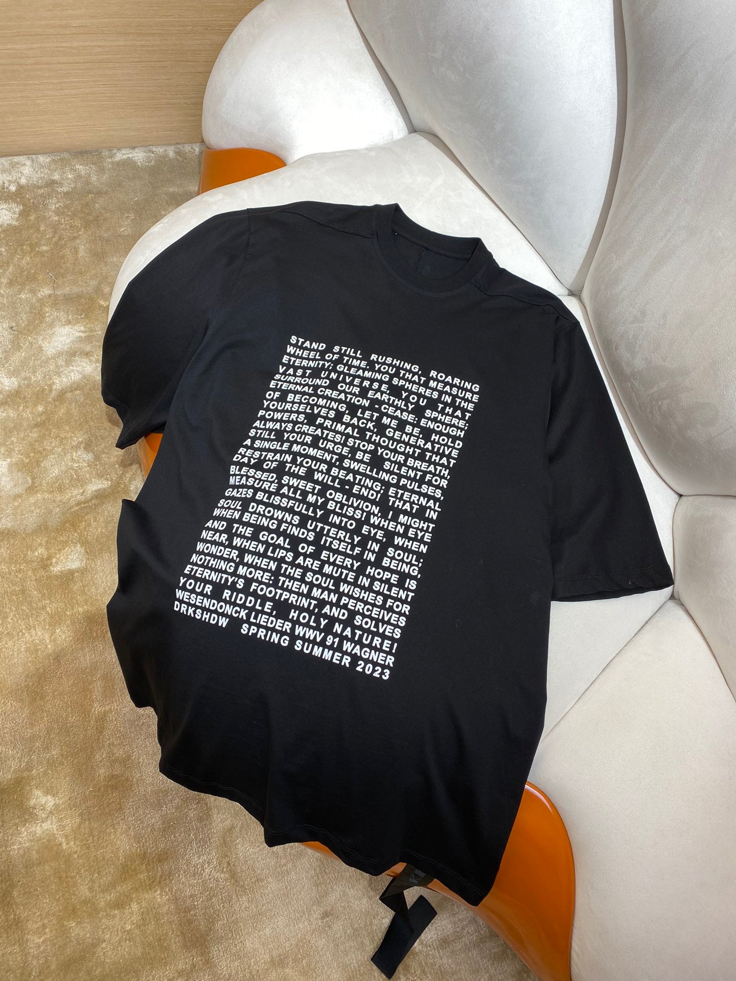체인2호 / Rick Owens 다크룩 프린트 반팔 티셔츠