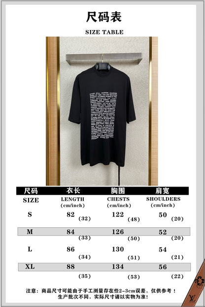 체인2호 / Rick Owens 다크룩 프린트 반팔 티셔츠
