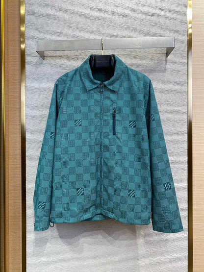 체인2호 /LV 자카드 후드 코트
