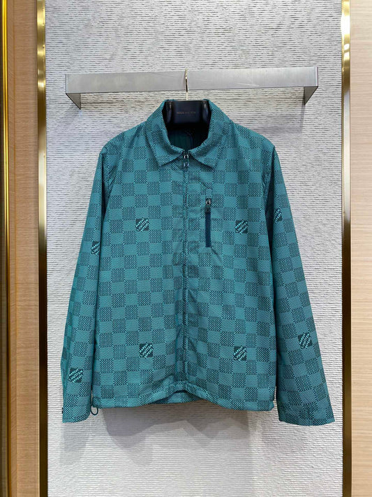 체인2호 /LV 자카드 후드 코트