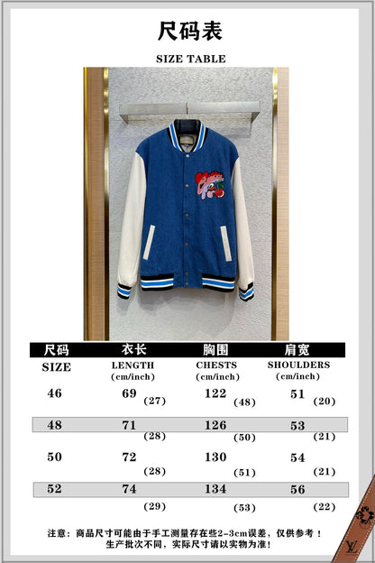 체인2호 / 구찌 데님 체리 야구 코트