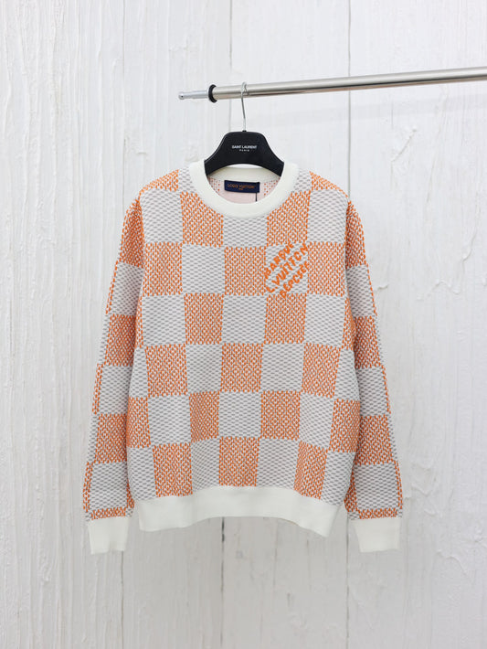 체인2호 /루이 24AW 바둑판 모직 블라우스