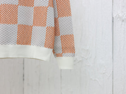 체인2호 /루이 24AW 바둑판 모직 블라우스