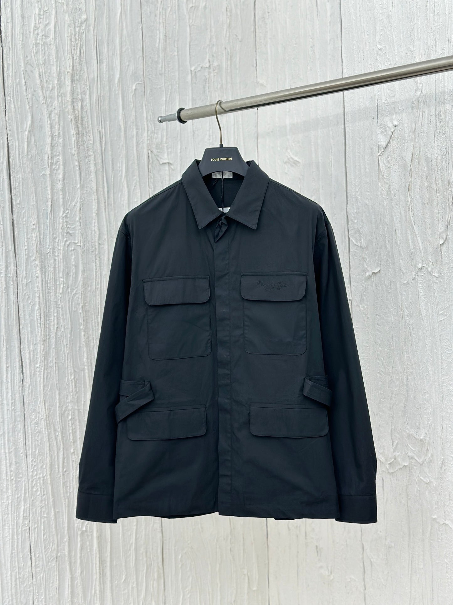 체인2호 / 디올 FW24 단색 터틀넥 싱글 스트랩 허리 재킷 셔츠 코트