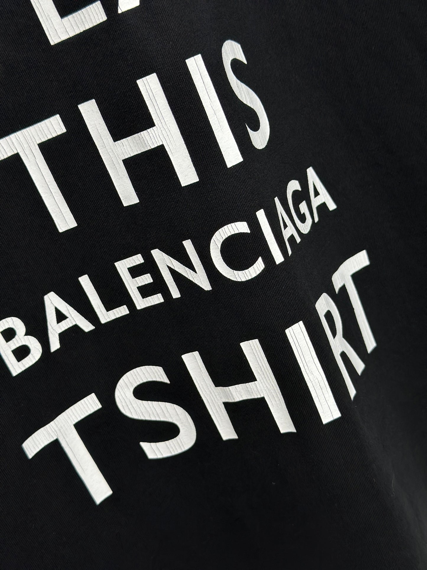 Balenciag 24AW 가을/겨울 워킹 크라운 keep calm 균열 프린트 반팔 티셔츠
